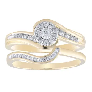 0.20Ct Round Brilliant Diamond Engagement Ring In 9Ct Yellow Gold