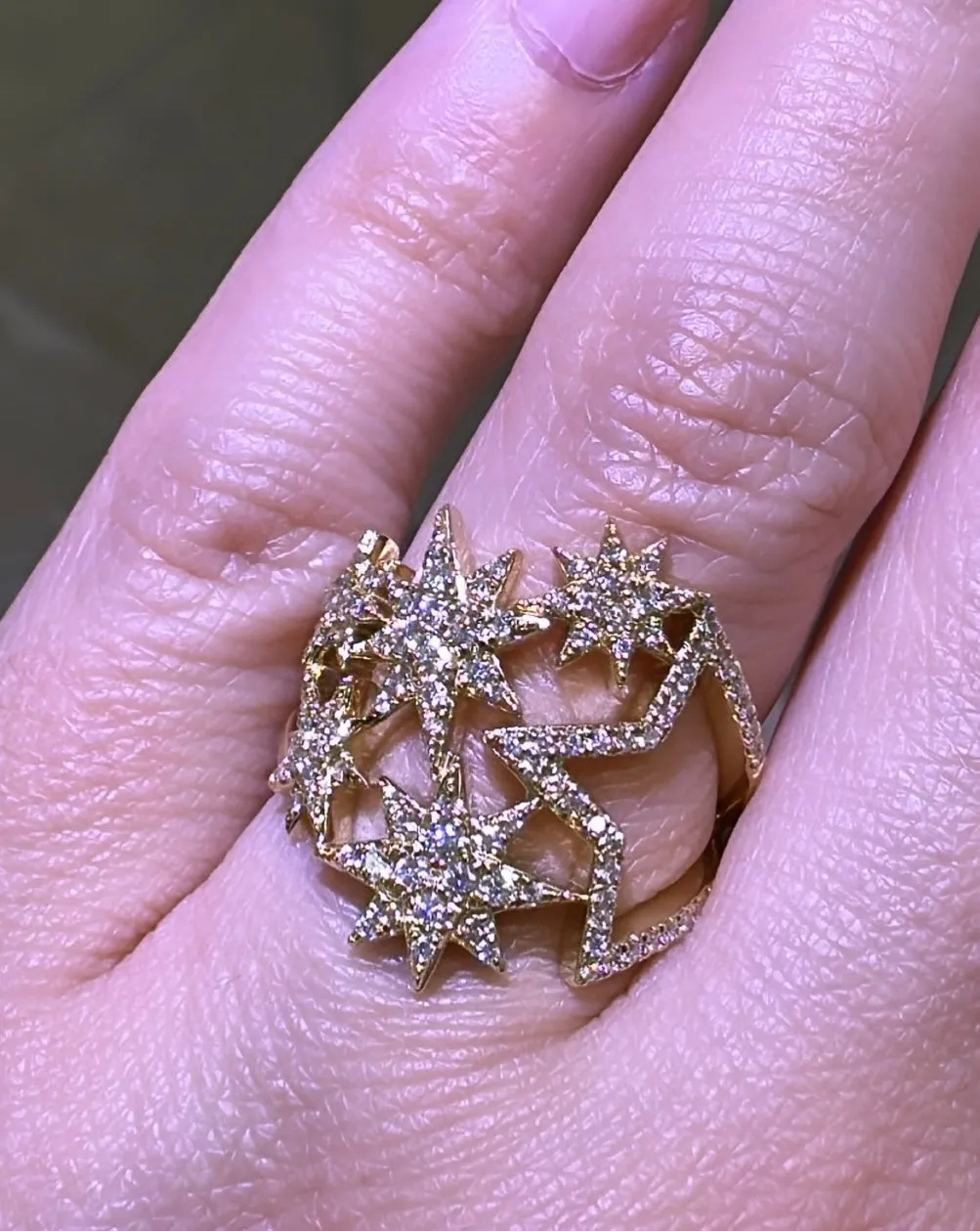 0.50ctw Ladies Fancy Venus Star Diamond Cocktail Ring