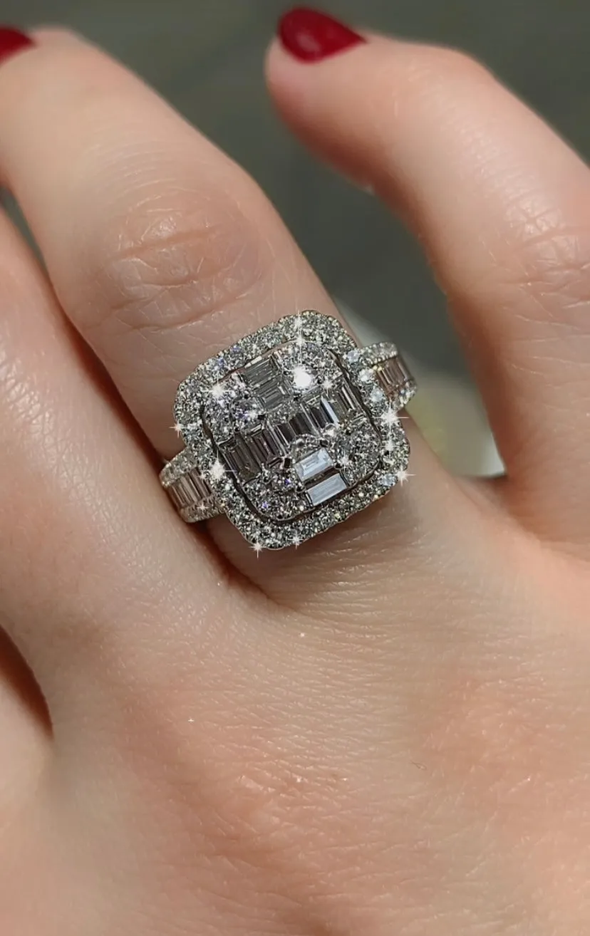 1.60ct tw Ladies Invisible Set Diamond Ring