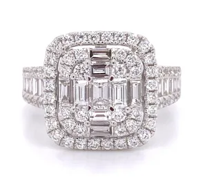 1.60ct tw Ladies Invisible Set Diamond Ring