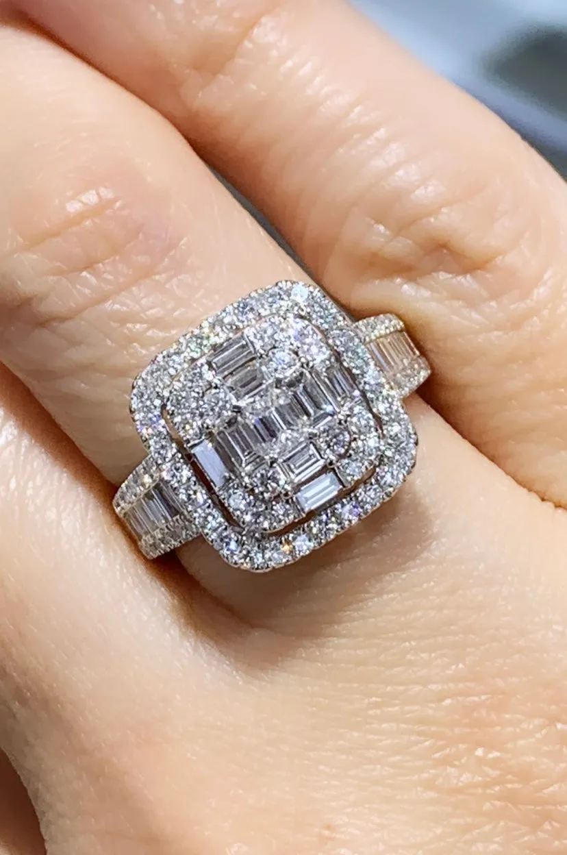 1.60ct tw Ladies Invisible Set Diamond Ring