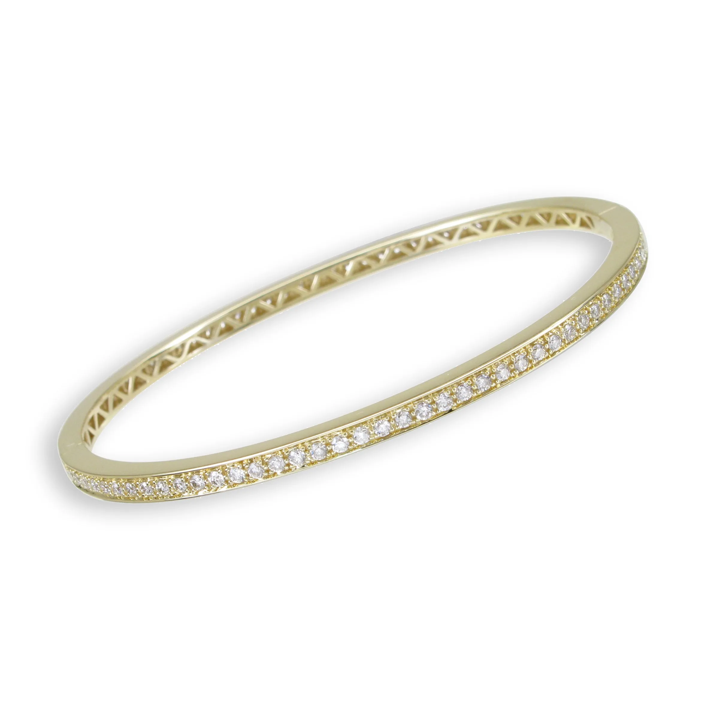 18k Gold & Diamond Bangle - 1.32ct