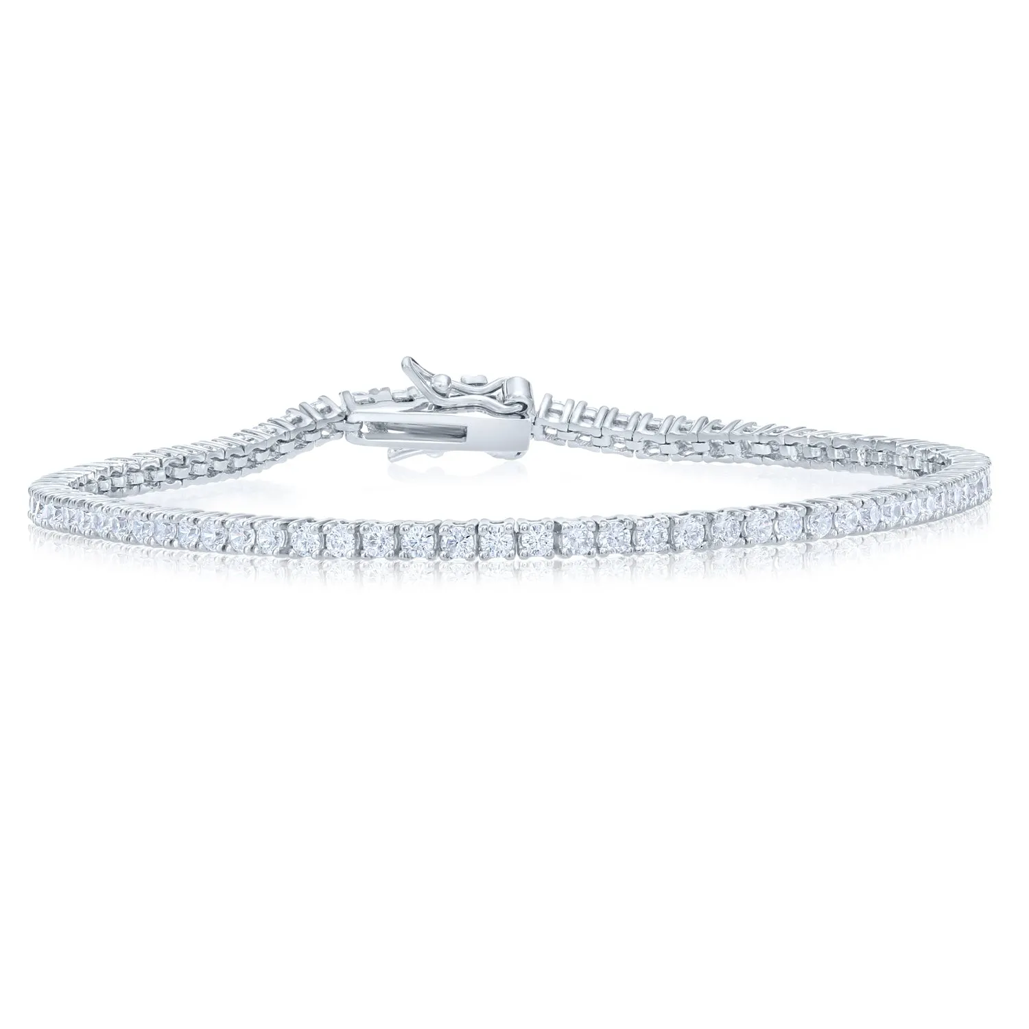 925 Sterling Silver Classic CZ Tennis Bracelet