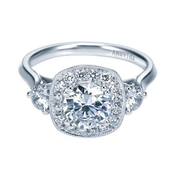 Amavida PlatinumGounting with Side Diamonds