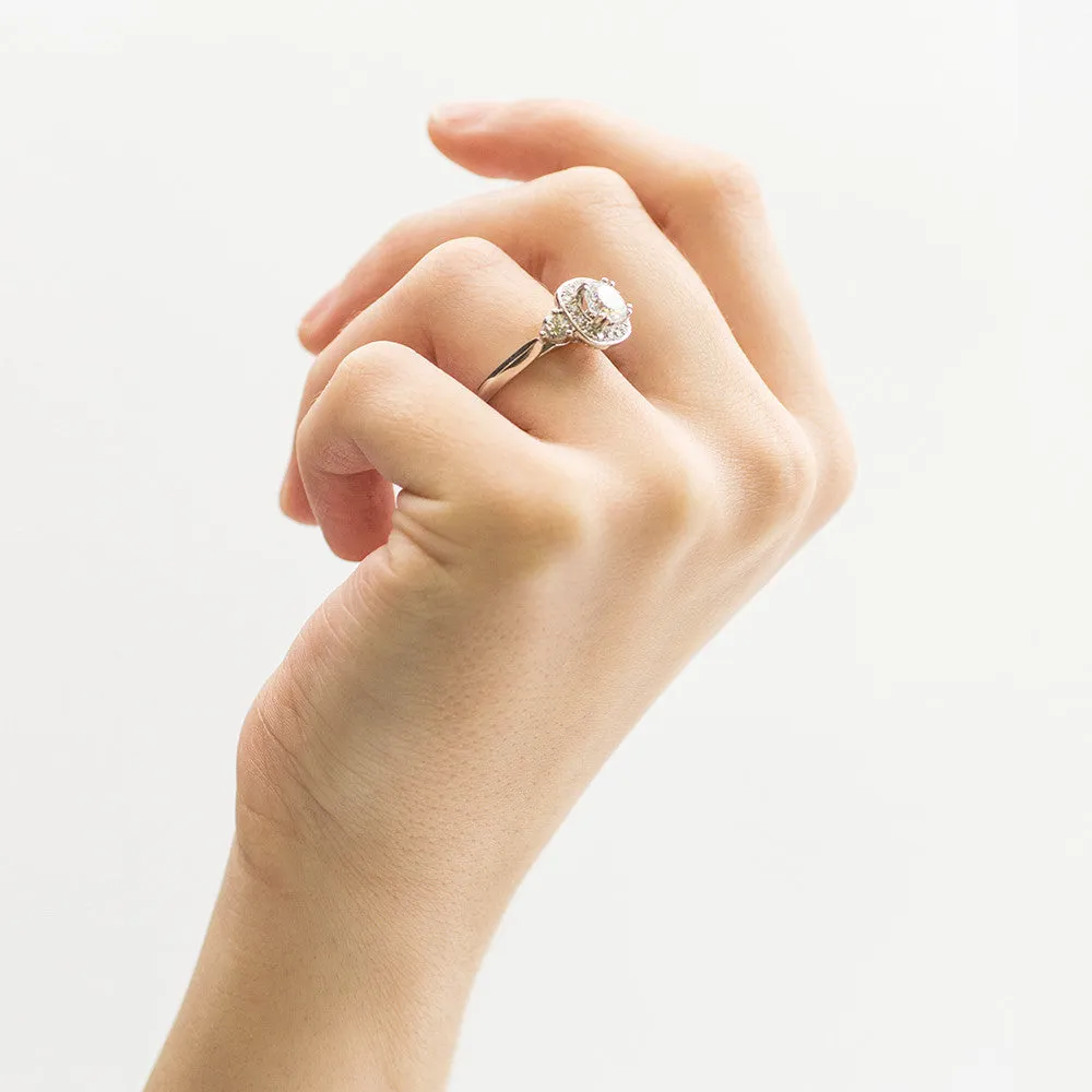 Amavida PlatinumGounting with Side Diamonds