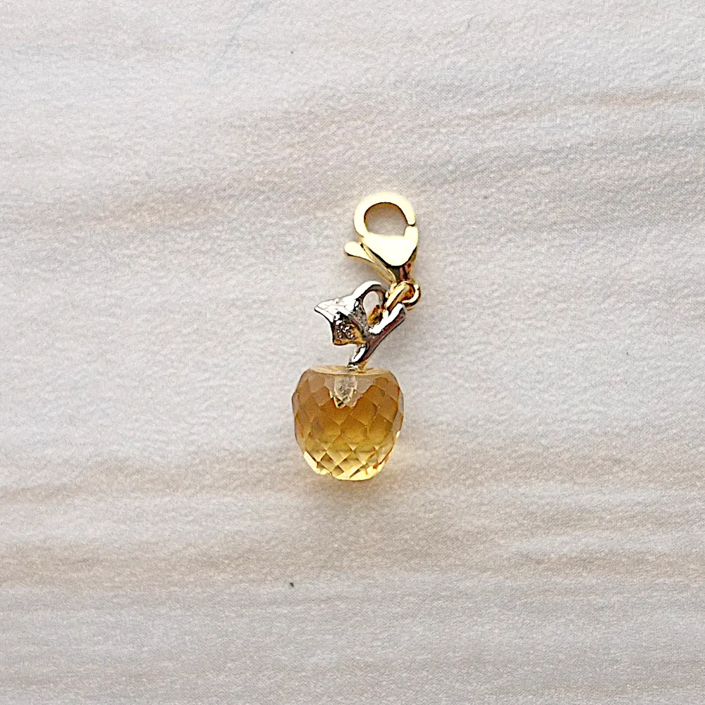 Apple Gemstone Charm