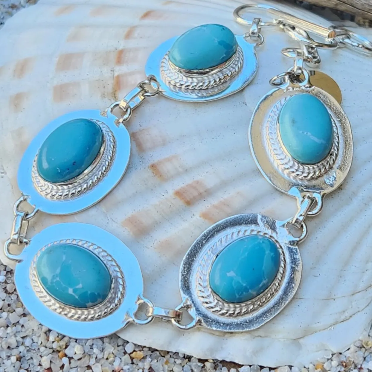 ATLANIS BLUE  - LARIMAR GEMSTONE 925 BRACELET