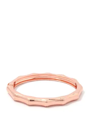 Bamboo Shape Metal Bangle Bracelet