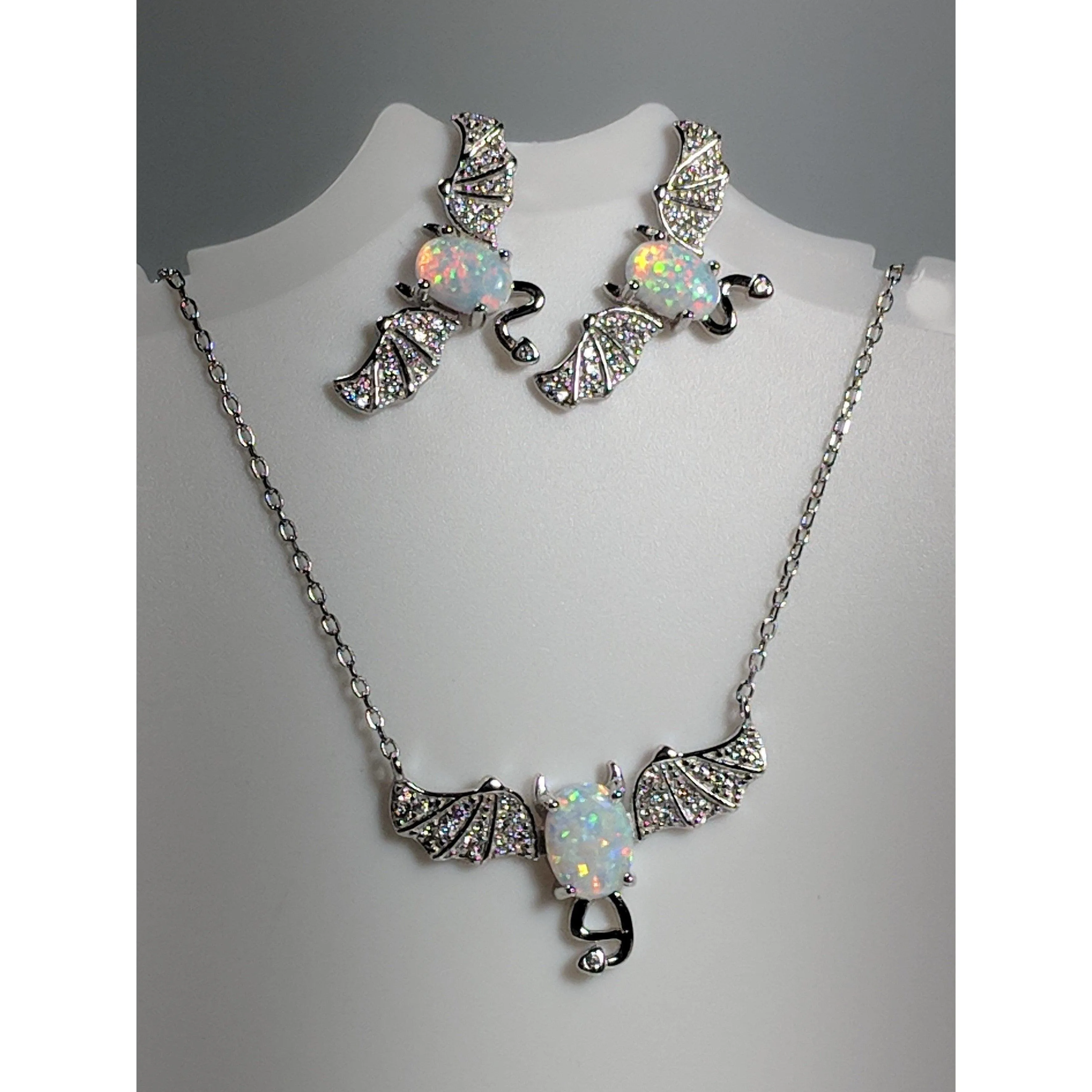 Bat Jewelry Created Opal Sterling Silver