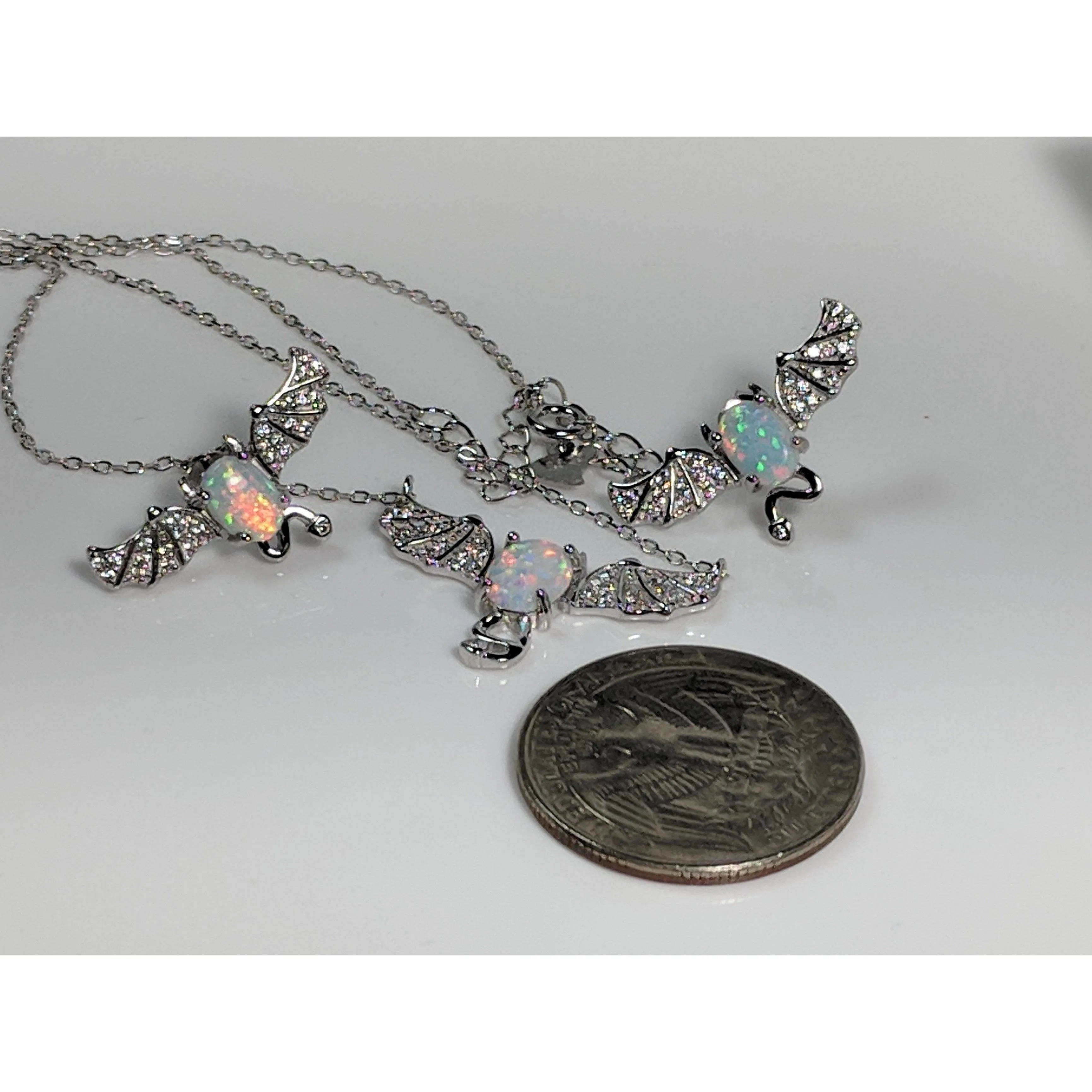 Bat Jewelry Created Opal Sterling Silver