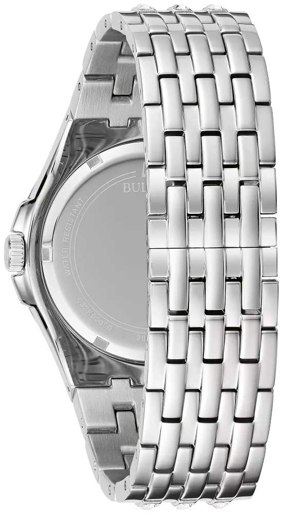 Bulova Crystal Green Dial Men Watch 96A253