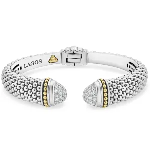 Caviar Lux Diamond Cuff Bracelet | 12mm