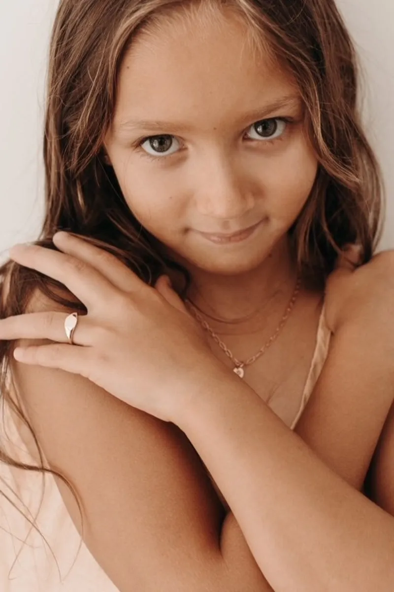 Child Signet Ring - 9ct Rose Gold
