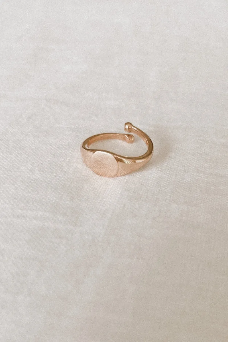Child Signet Ring - 9ct Rose Gold