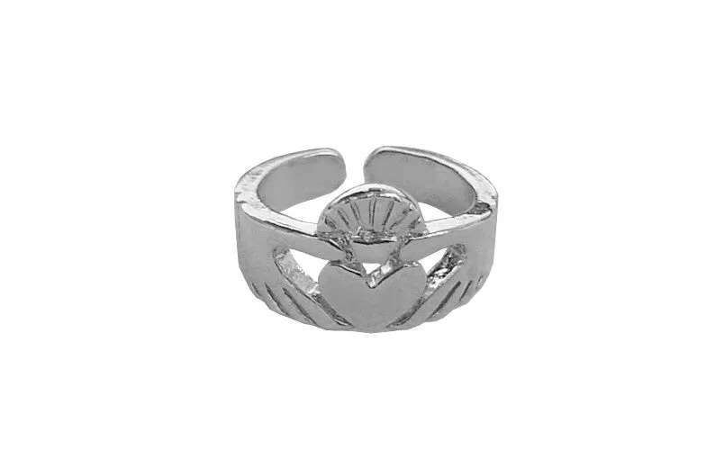 Claddagh Toe Ring - Silver