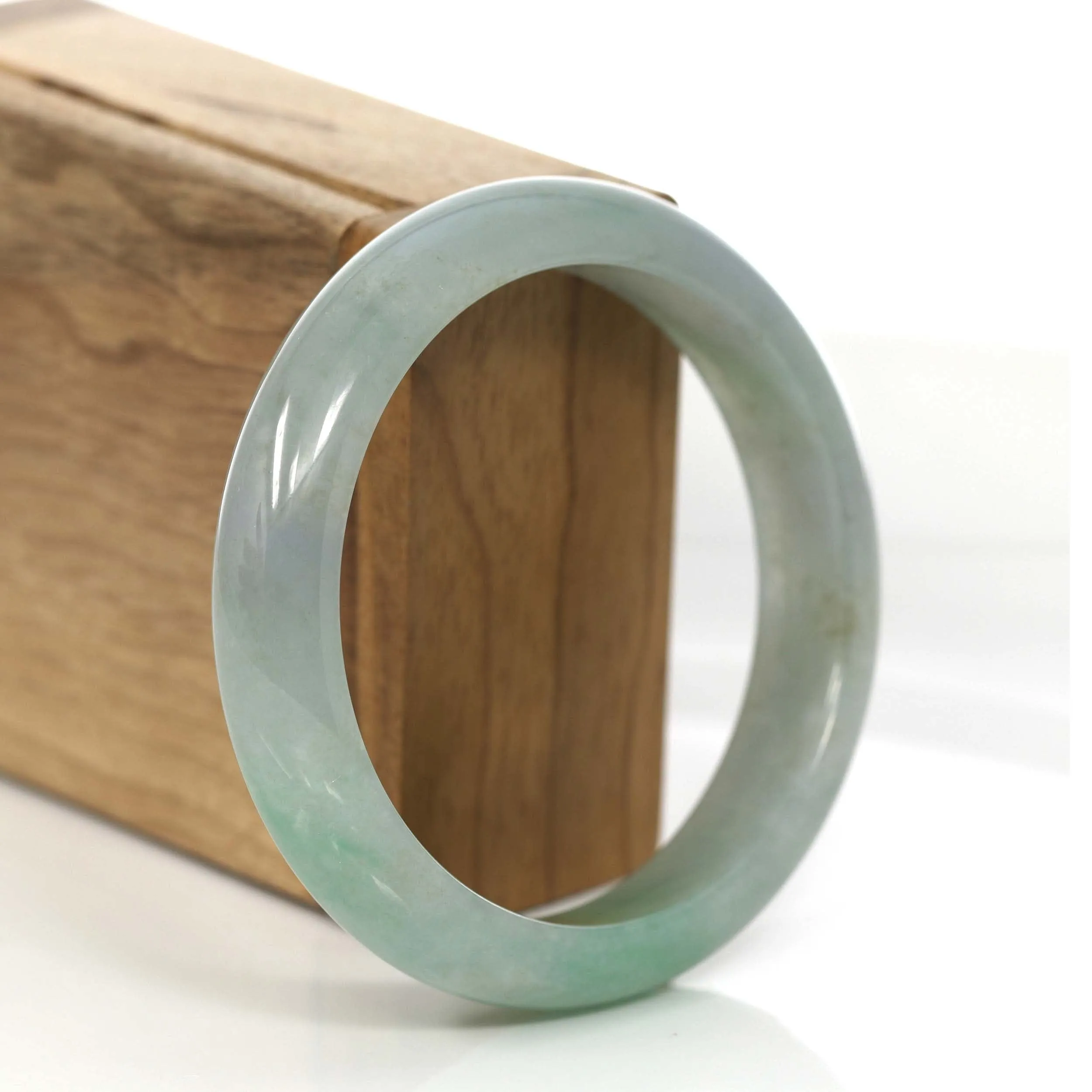 Classic Forest Green Natural Burmese Jadeite Jade Bangle (58.72 mm) #751
