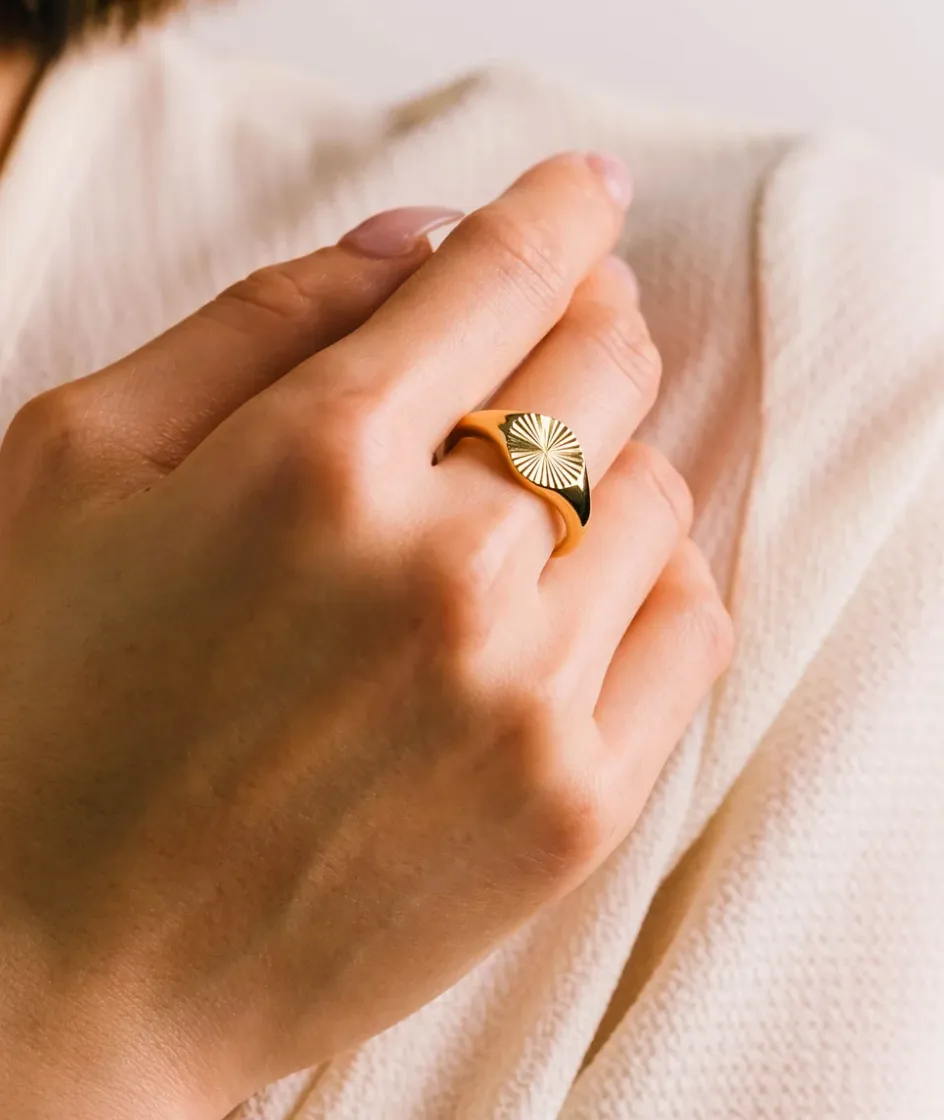 Demi Fine Coin Signet | Ring