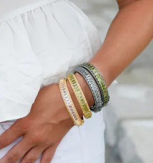 Diamond and Gemstone Bangle |  Colors