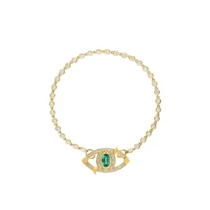 Diamond or Gemstone Closure Bracelet