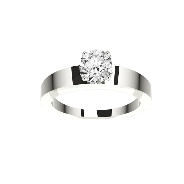 Edinburgh Saltire Heart Diamond Engagement Ring