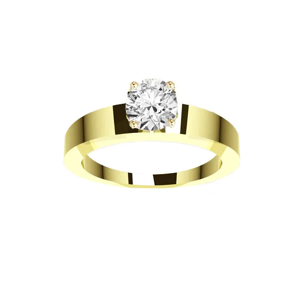 Edinburgh Saltire Heart Diamond Engagement Ring