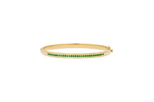 Emerald Bangle Bracelet