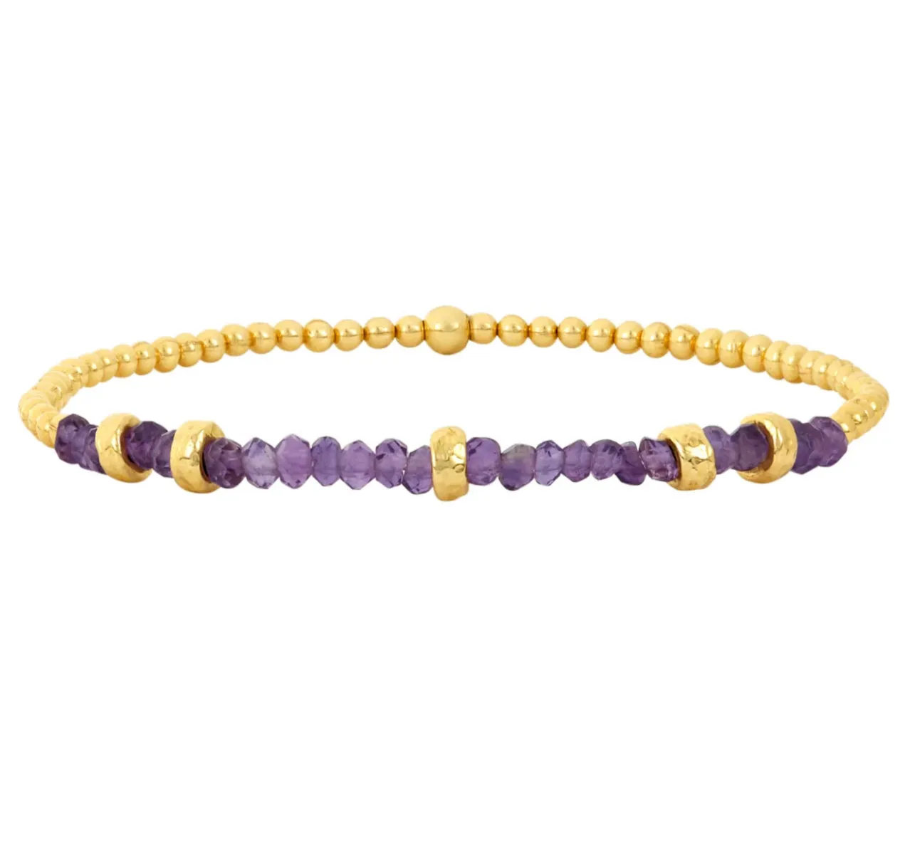 Gemstone and Rondelle Bracelet