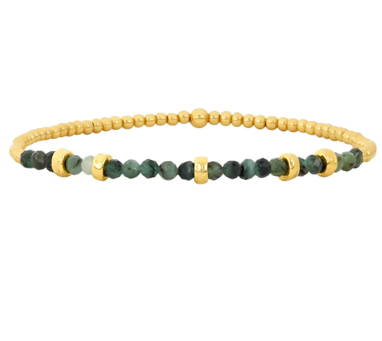 Gemstone and Rondelle Bracelet