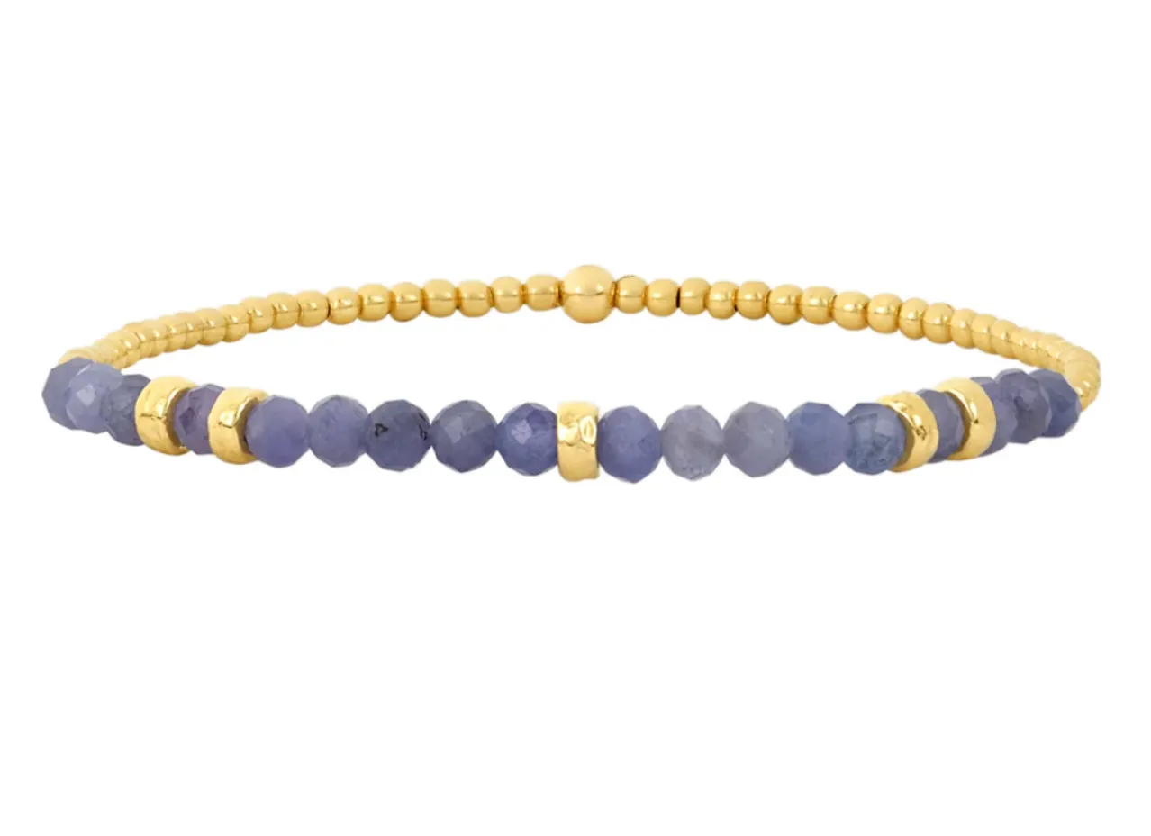 Gemstone and Rondelle Bracelet