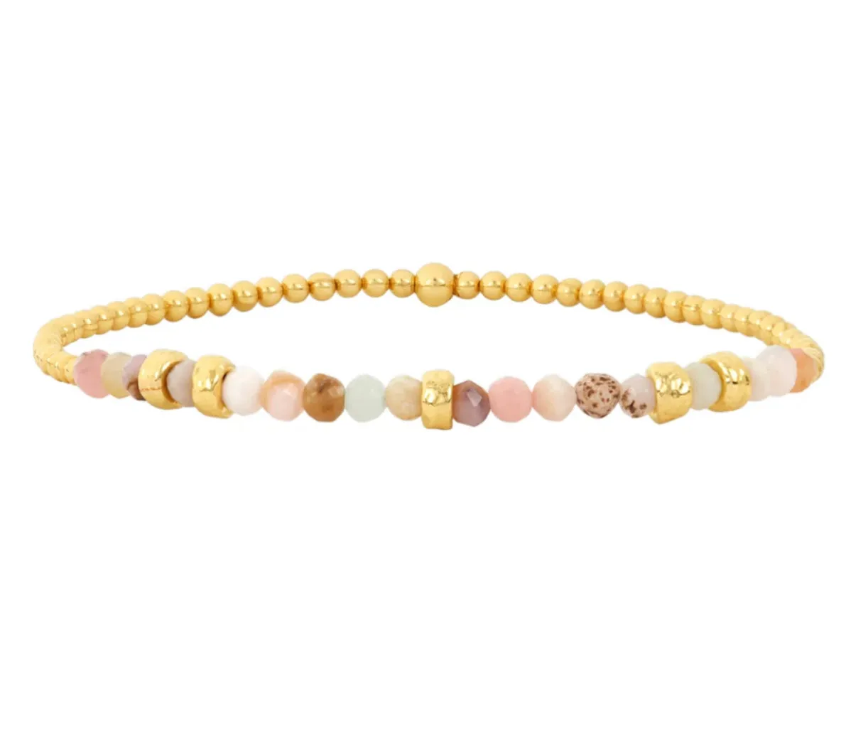 Gemstone and Rondelle Bracelet