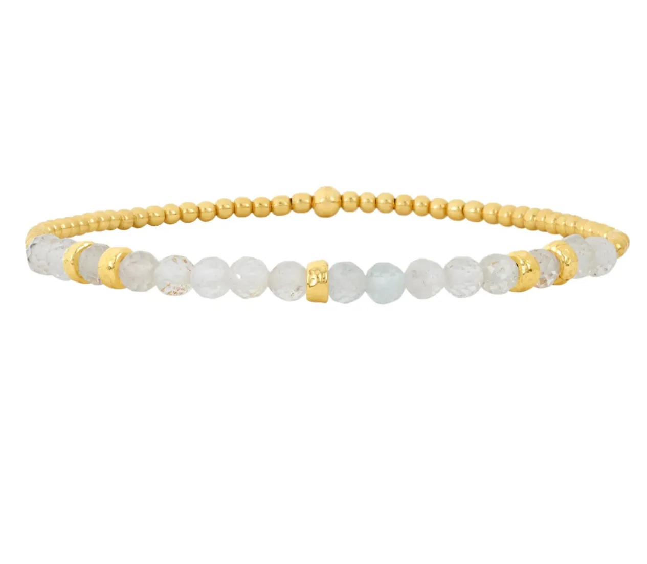 Gemstone and Rondelle Bracelet