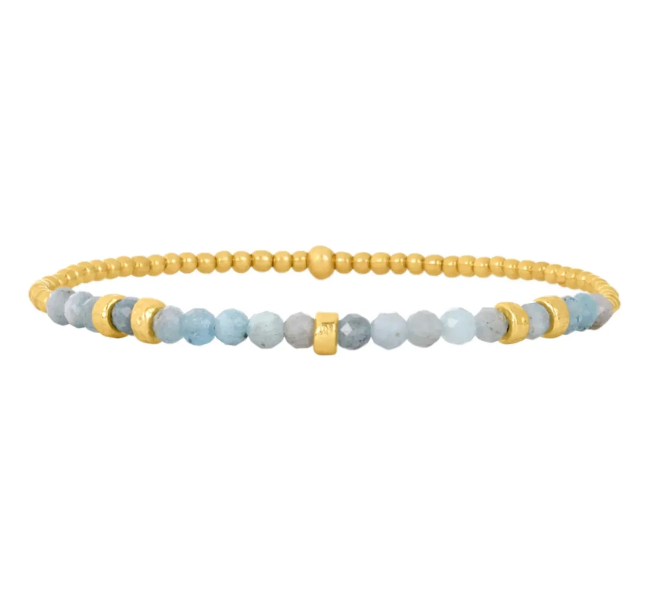 Gemstone and Rondelle Bracelet