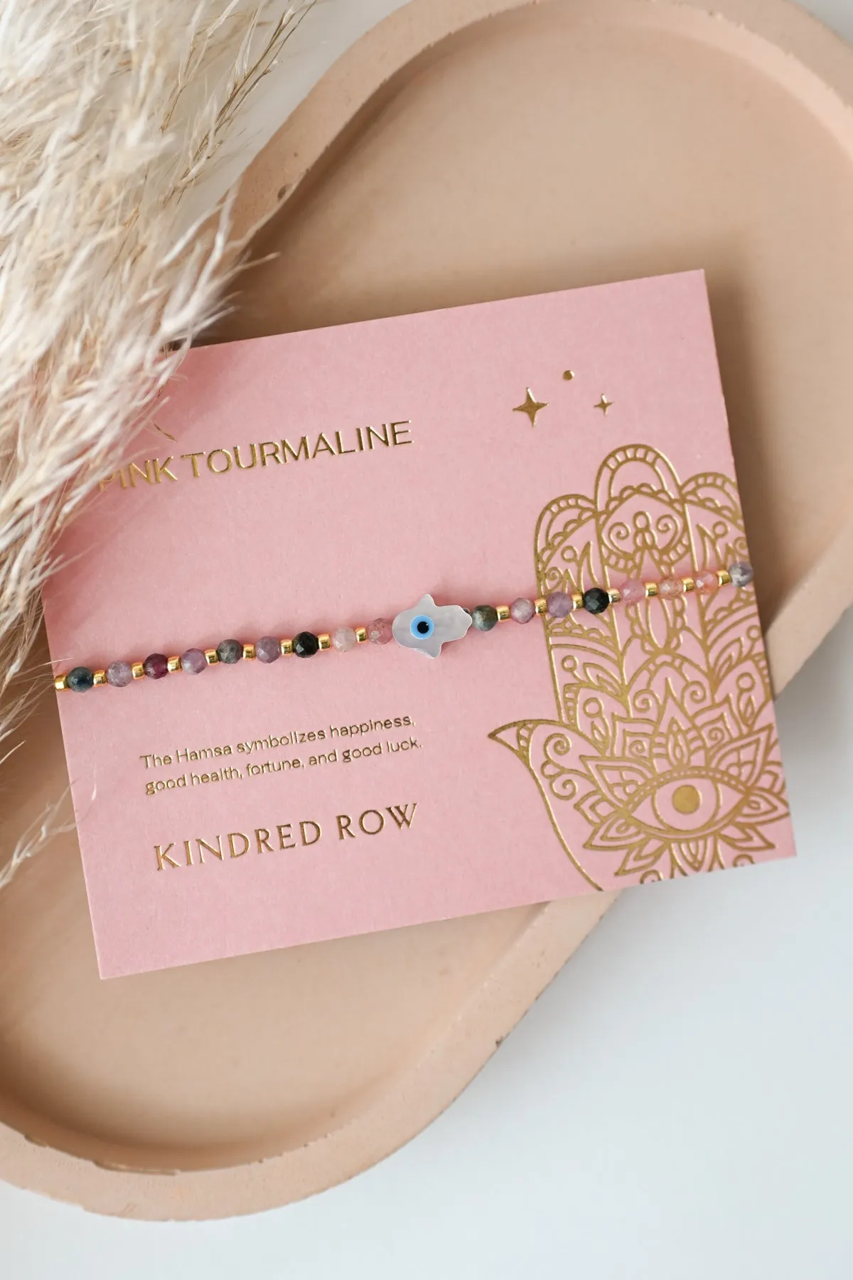 Hamsa Gemstone Bracelet