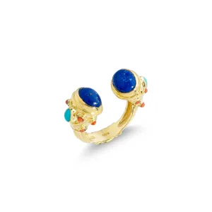 Hunter Gemstone Ring, Gold Vermeil