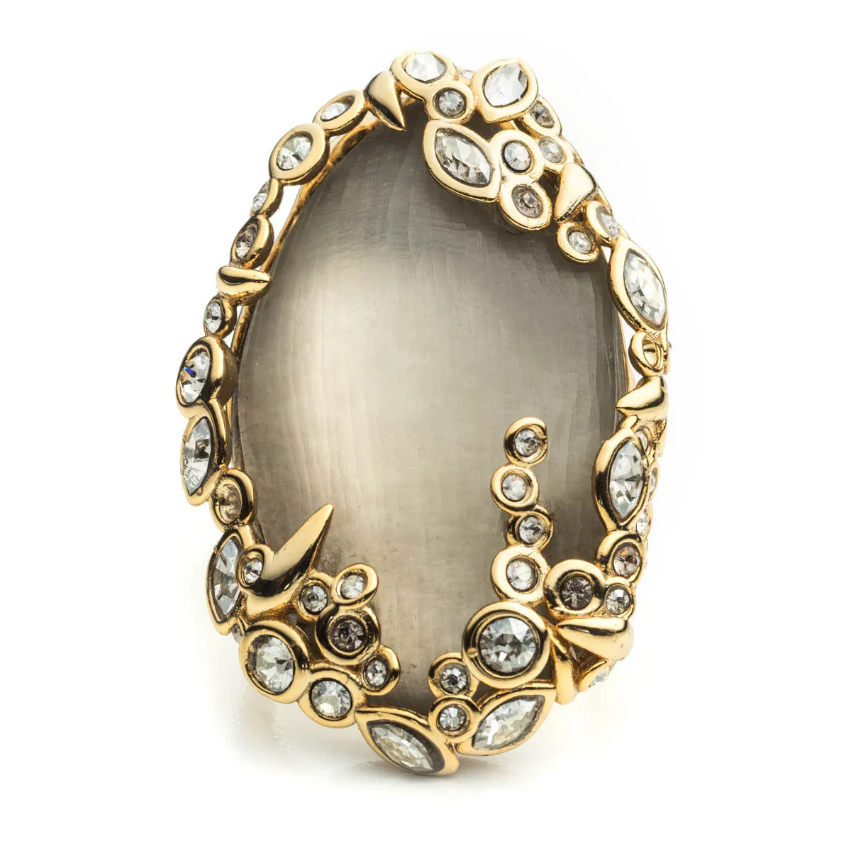 Imperial Crystal Lace Cocktail Ring