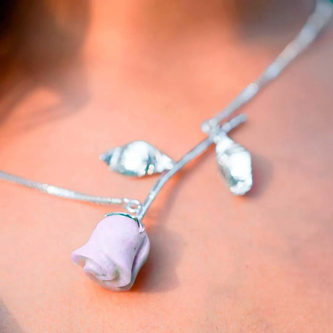 Jade Rose Necklace