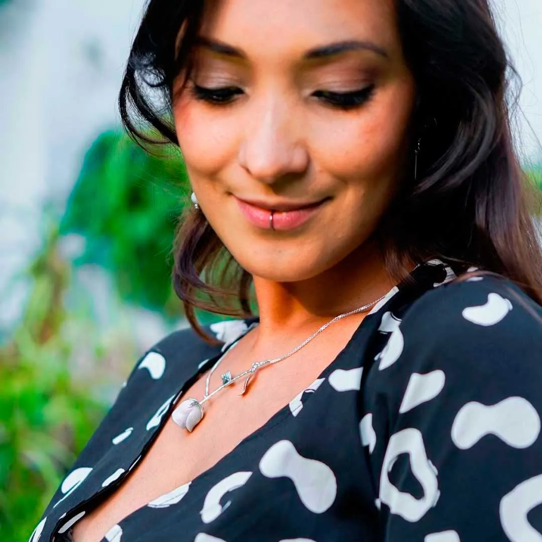 Jade Rose Necklace