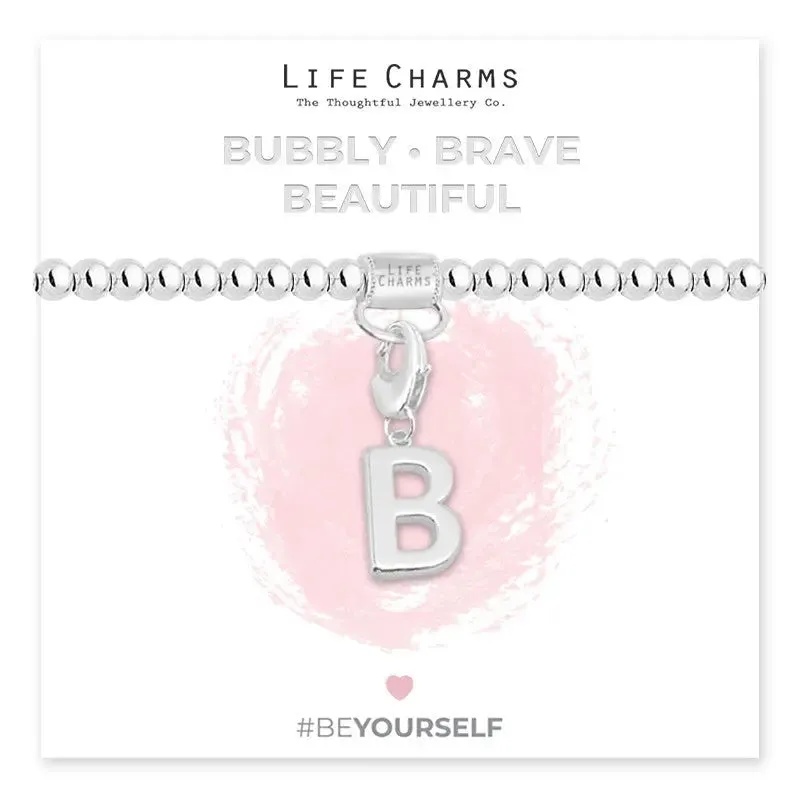 Life Charm Initial Charm Bracelet - Choose your Letter