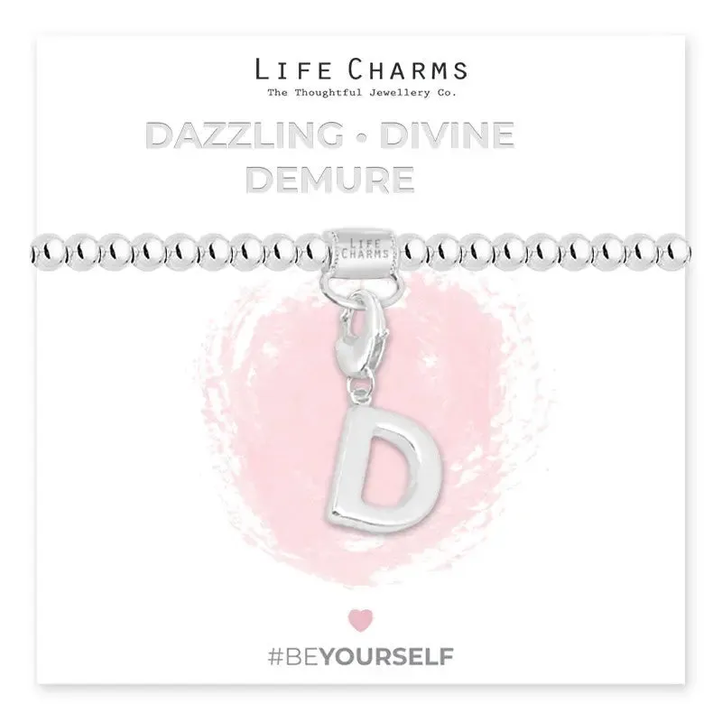 Life Charm Initial Charm Bracelet - Choose your Letter