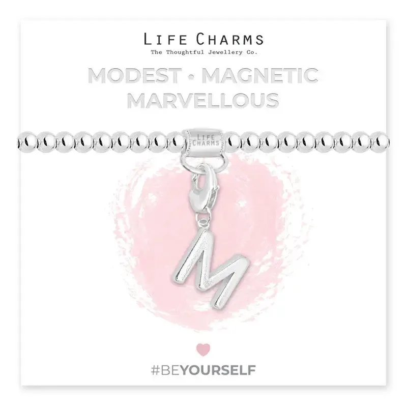 Life Charm Initial Charm Bracelet - Choose your Letter