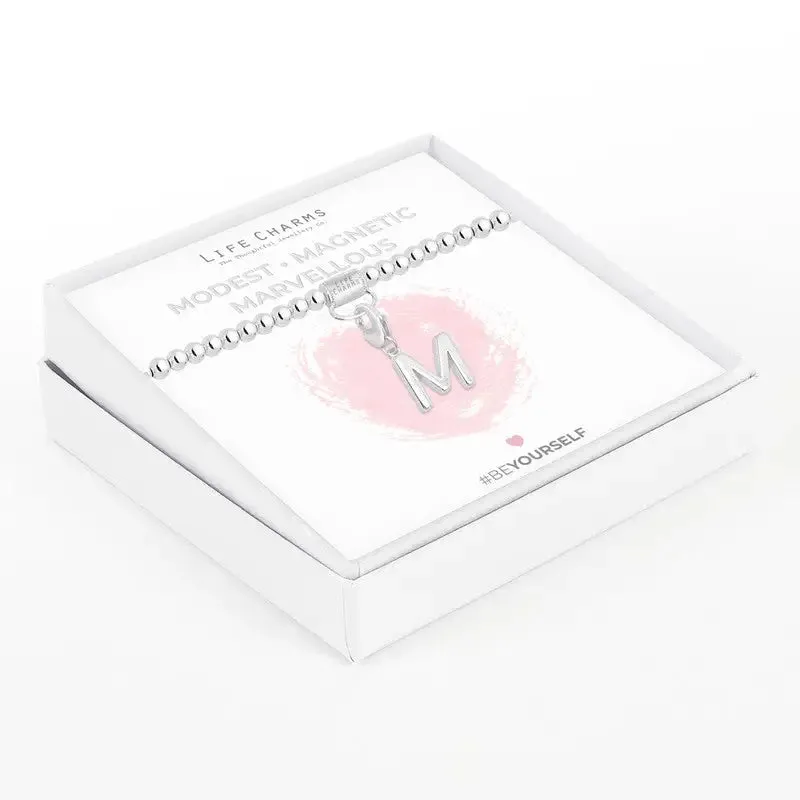 Life Charm Initial Charm Bracelet - Choose your Letter