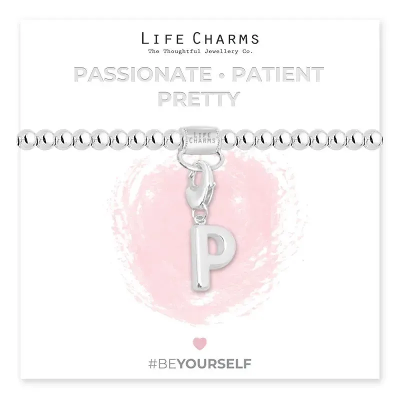 Life Charm Initial Charm Bracelet - Choose your Letter