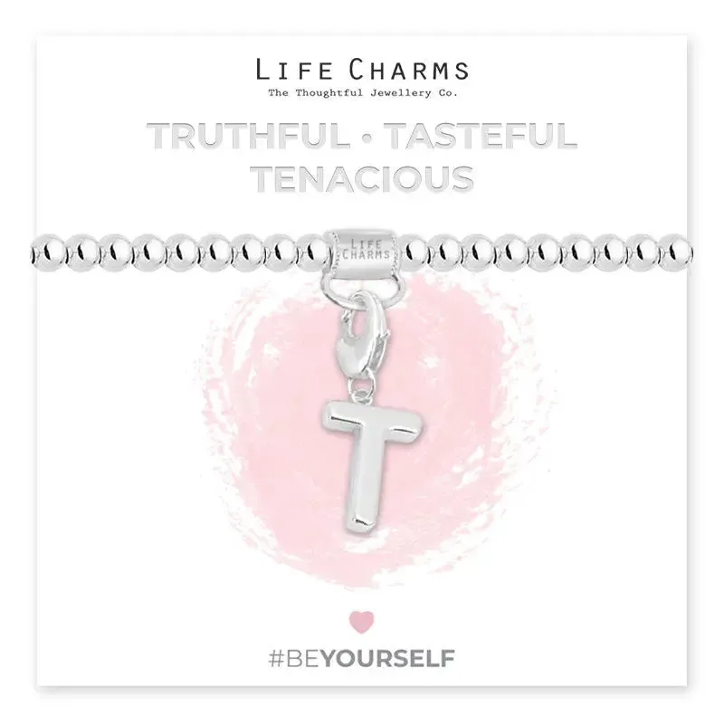 Life Charm Initial Charm Bracelet - Choose your Letter