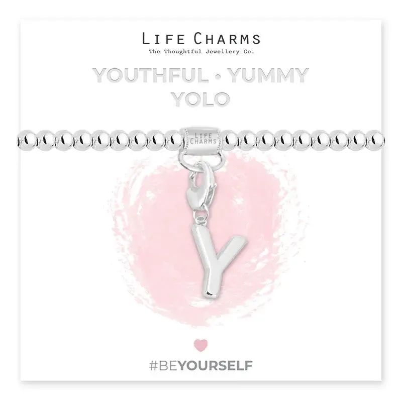 Life Charm Initial Charm Bracelet - Choose your Letter