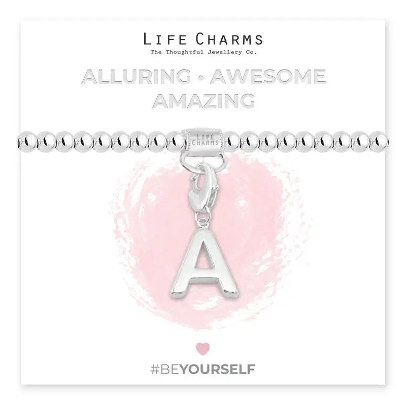 Life Charm Initial Charm Bracelet - Choose your Letter