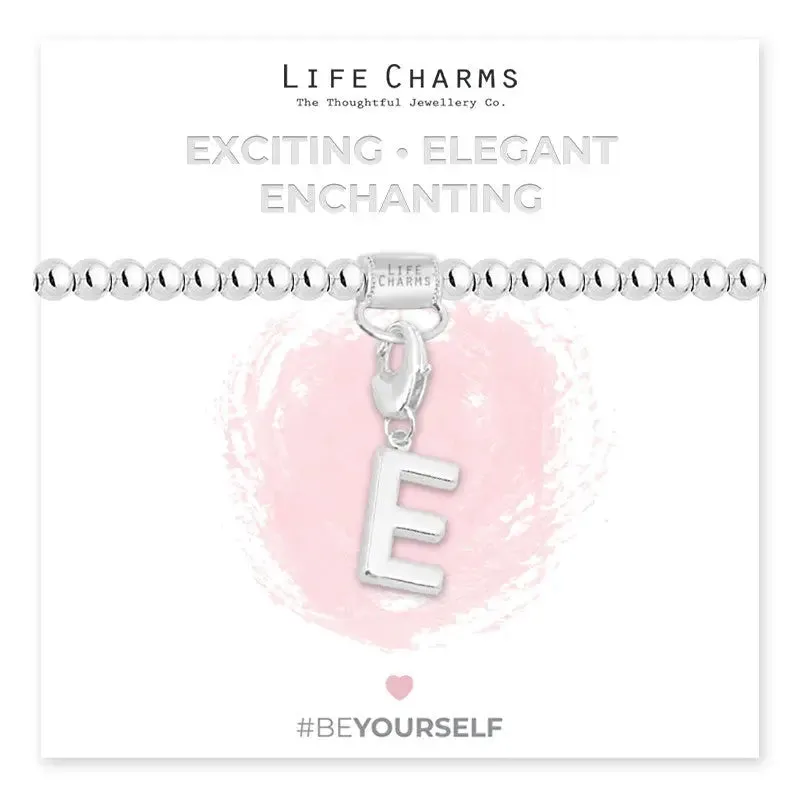Life Charm Initial Charm Bracelet - Choose your Letter