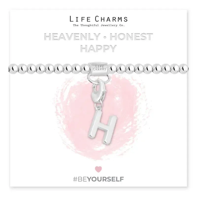 Life Charm Initial Charm Bracelet - Choose your Letter