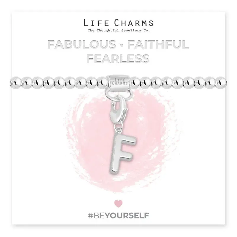 Life Charm Initial Charm Bracelet - Choose your Letter