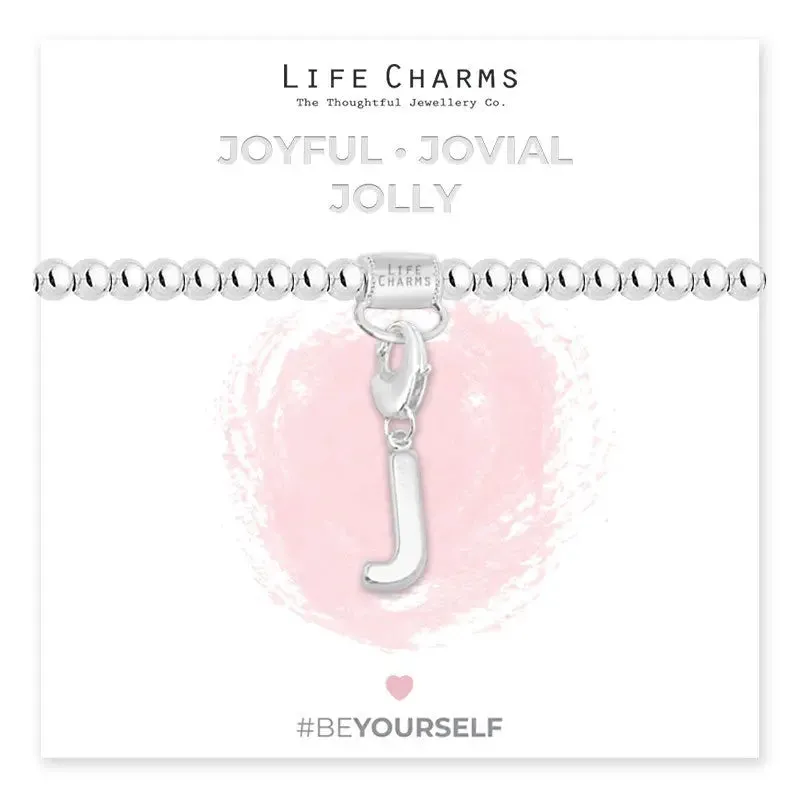 Life Charm Initial Charm Bracelet - Choose your Letter