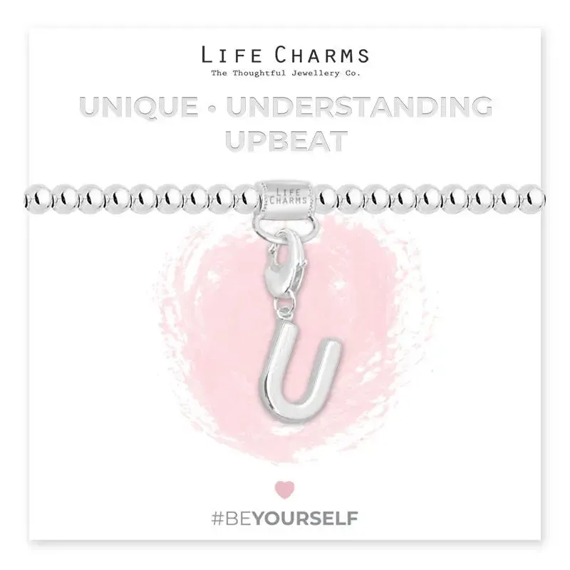 Life Charm Initial Charm Bracelet - Choose your Letter
